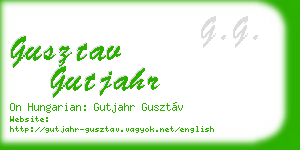 gusztav gutjahr business card
